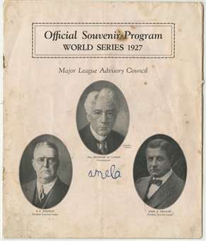 1926 and 1927  New York Yankees World Series Programs (No Covers)